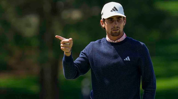 Joaquin Niemann is pictured during the 2023 Masters.